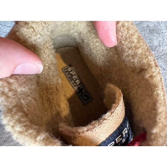 Sperry Top-Sider Women's Size 8.5M Suede Leather Ankle Boots Red Laces - Picture 8 of 9